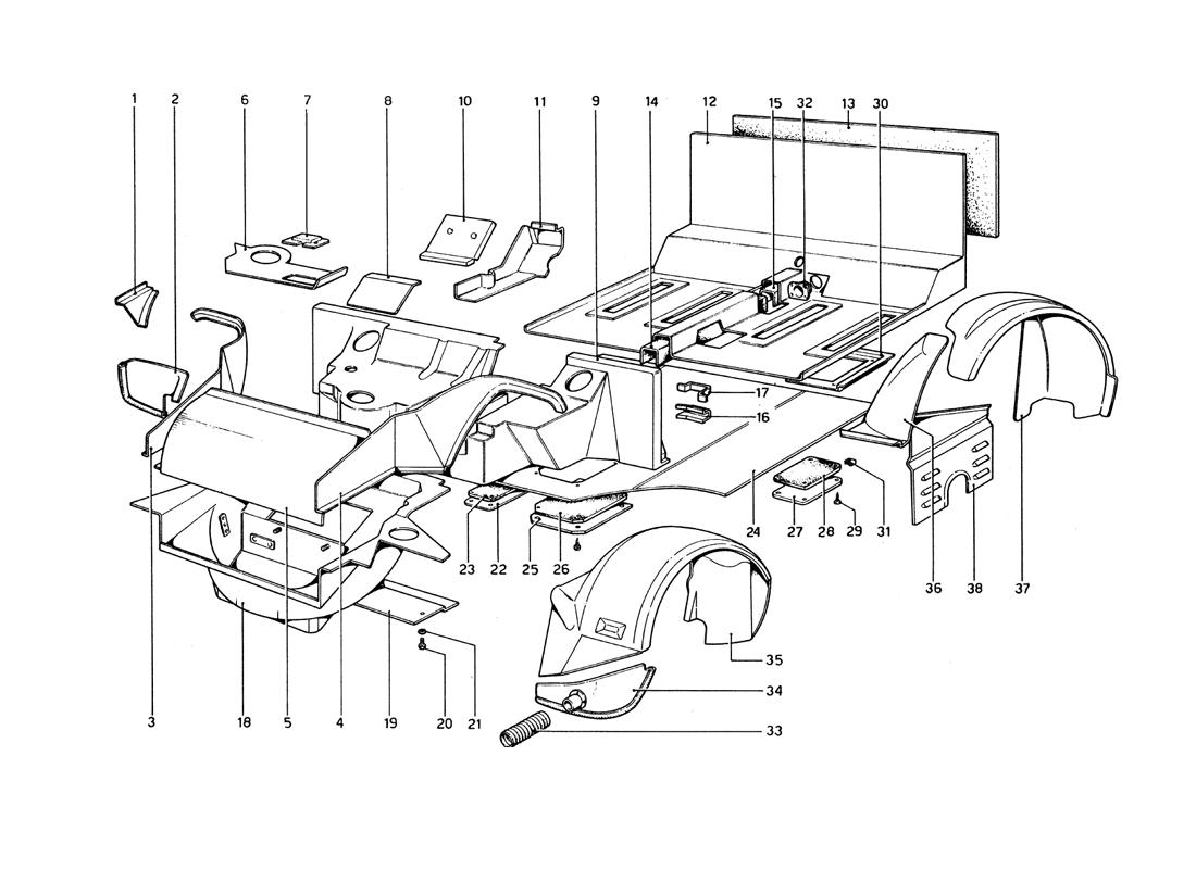 BODY SHELL - INNER ELEMENTS